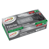 Sabco - Sabco Professional Black Nitrile Gloves 100pk - Medium | SABC-8002